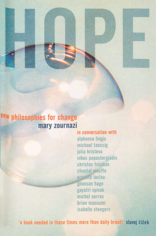 Book cover of Hope: New Philosophies for Change
