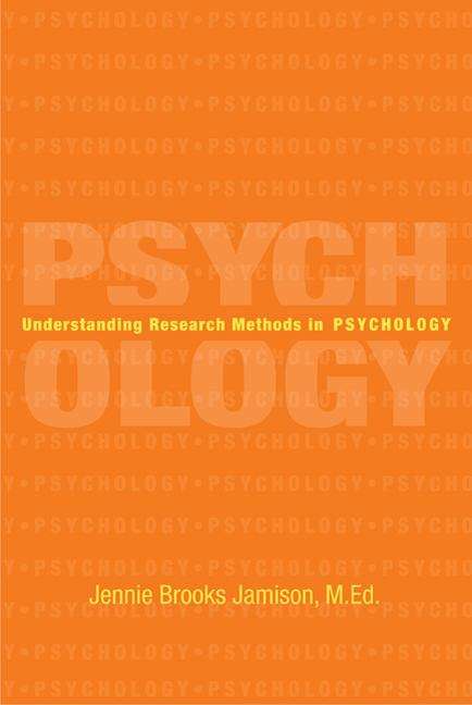 Book cover of Understanding Research Methods in Psychology