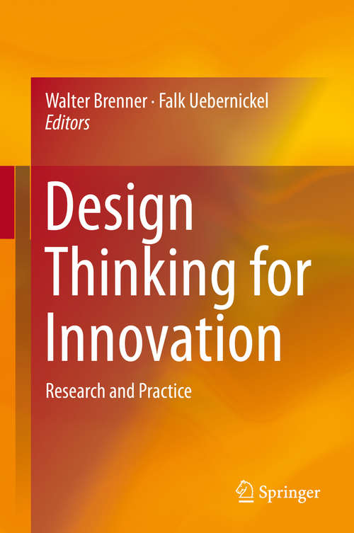Book cover of Design Thinking for Innovation
