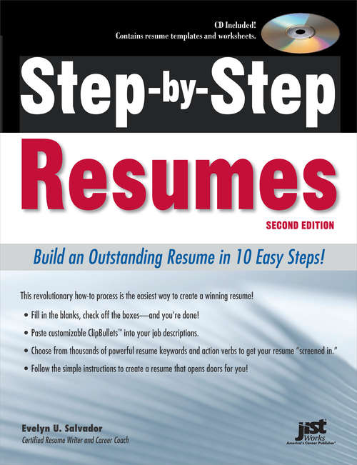 Book cover of Step-by-Step Resumes