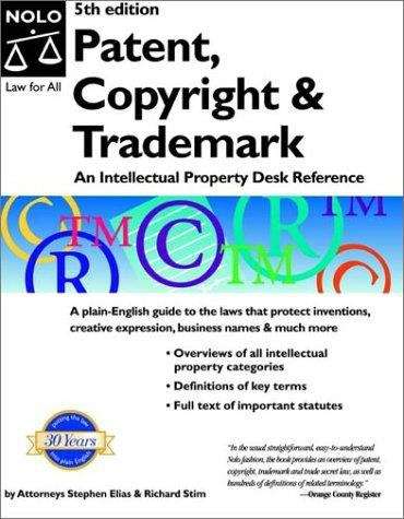 Patent, Copyright and Trademark (5th edition)