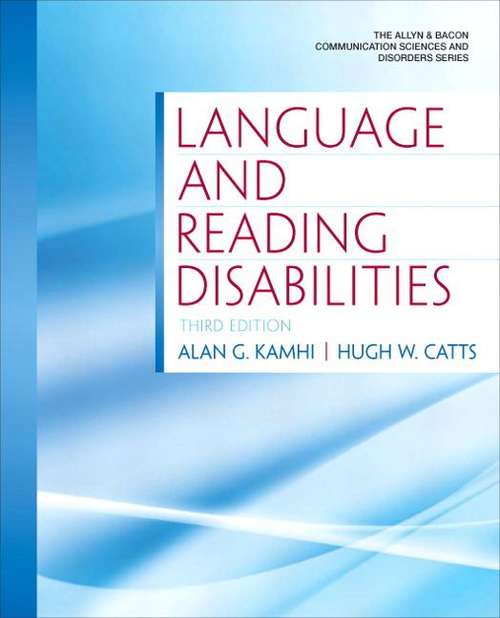 Book cover of Language And Reading Disabilities (Third)