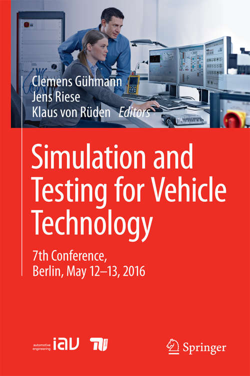 Book cover of Simulation and Testing for Vehicle Technology