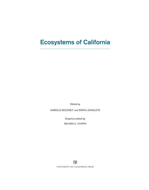 Book cover of Ecosystems of California
