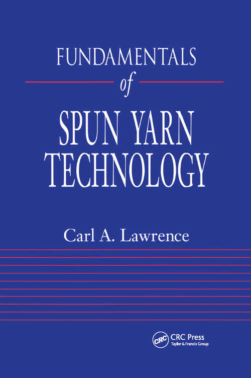 Book cover of Fundamentals of Spun Yarn Technology (1)