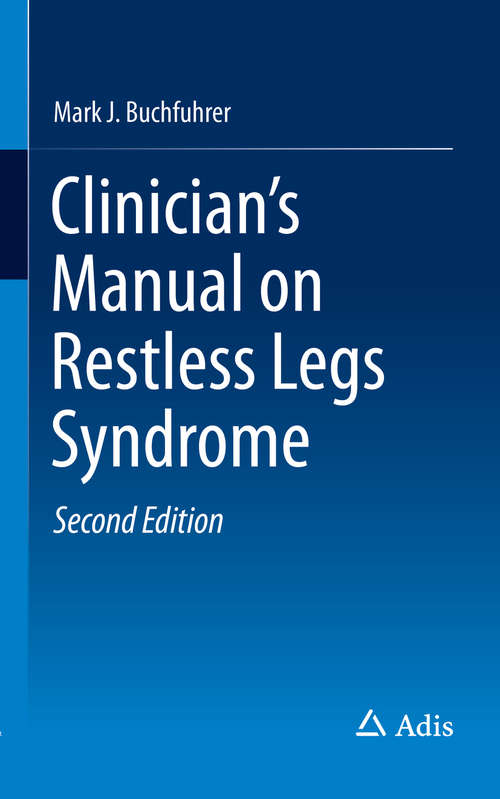 Book cover of Clinician's Manual on Restless Legs Syndrome