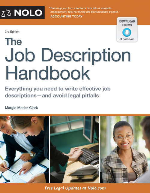Book cover of Job Description Handbook, The (3)