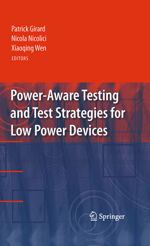 Book cover of Power-Aware Testing and Test Strategies for Low Power Devices
