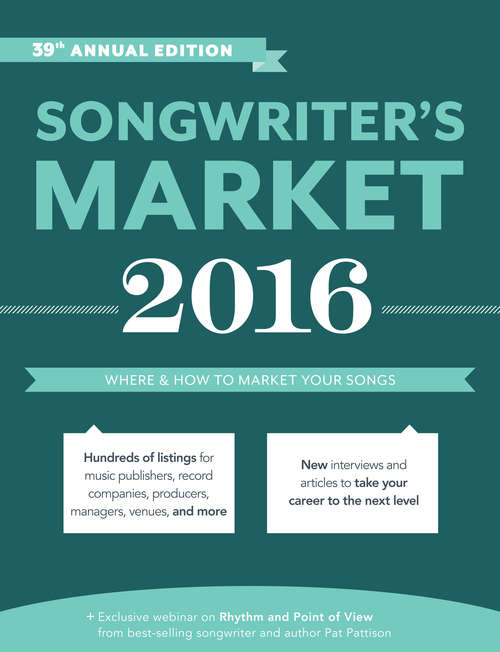 Book cover of Songwriter's Market 2016