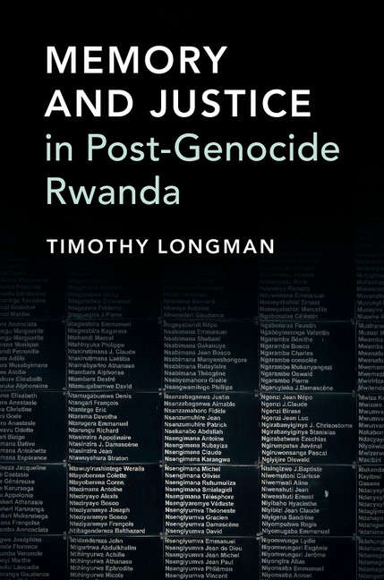 Book cover of Memory and Justice in Post-Genocide Rwanda