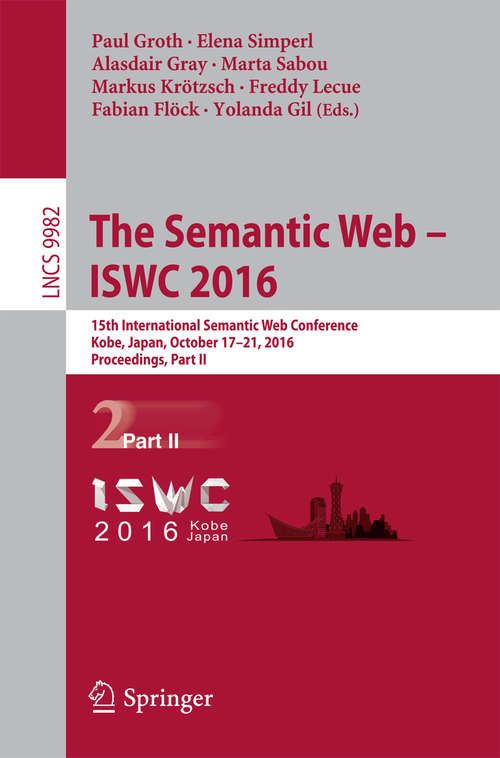 The Semantic Web – ISWC 2016