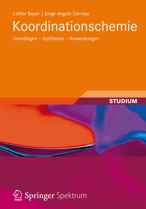 Book cover of Koordinationschemie