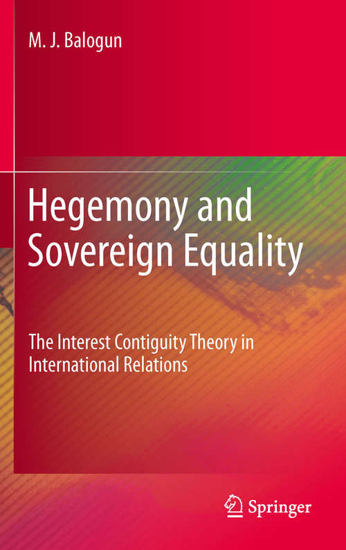 Book cover of Hegemony and Sovereign Equality