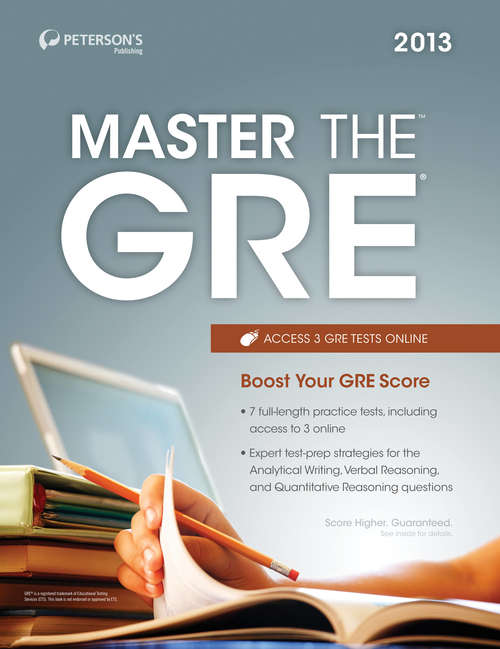 Book cover of Master the GRE 2013