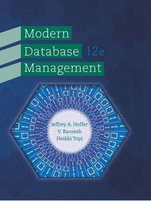 Book cover of Modern Database Management (Twelfth Edition)
