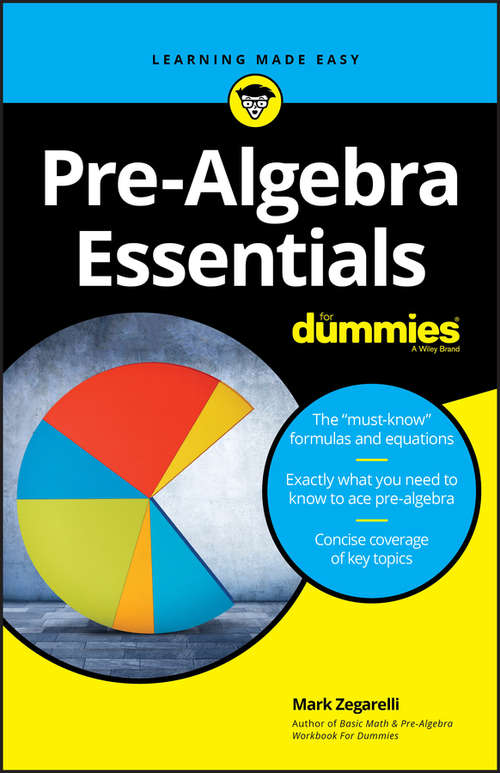 Book cover of Pre-Algebra Essentials For Dummies