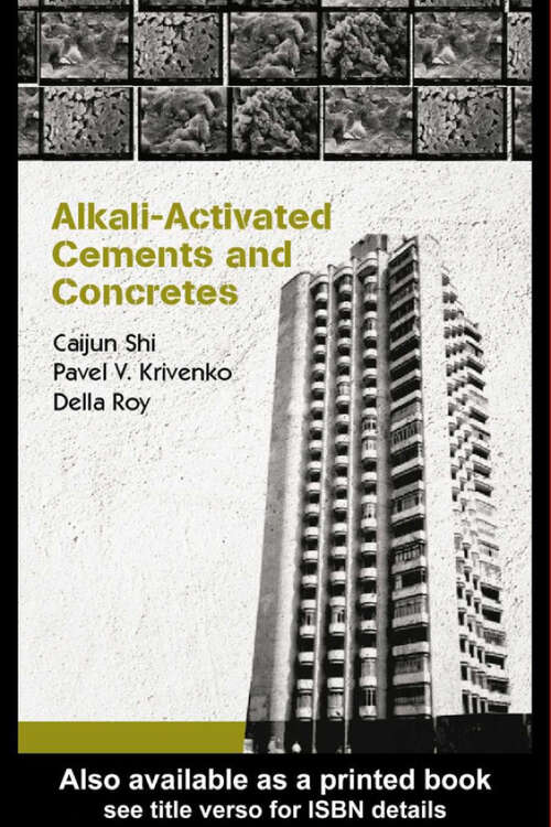 Book cover of Alkali-Activated Cements and Concretes