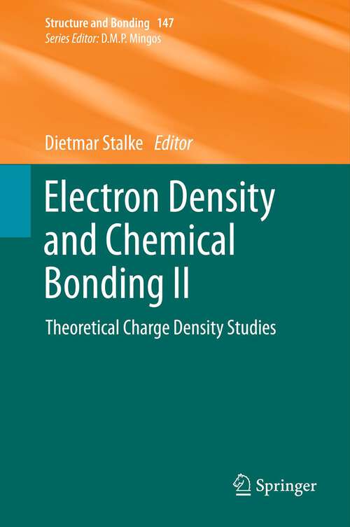 Book cover of Electron Density and Chemical Bonding I
