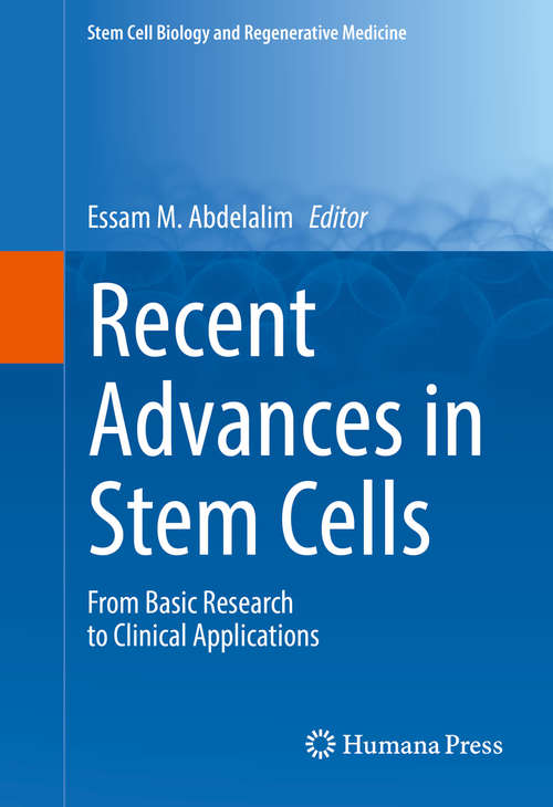 Book cover of Recent Advances in Stem Cells