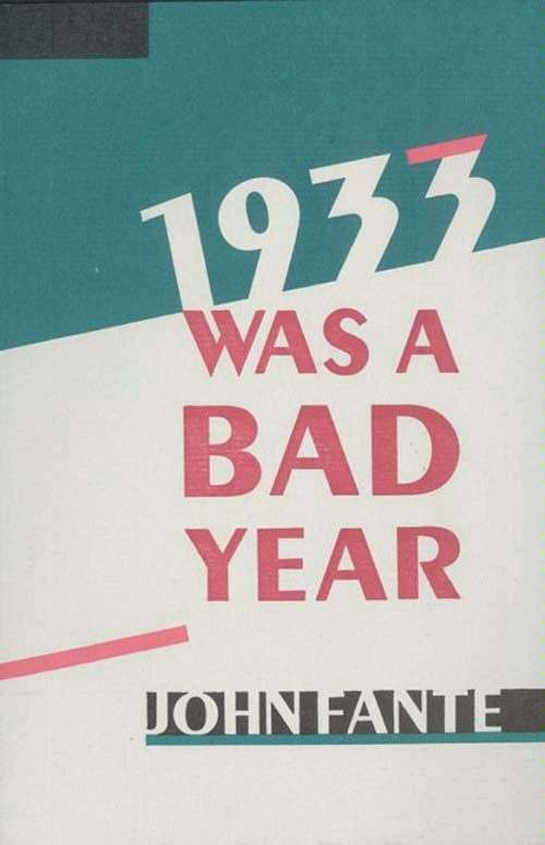 Book cover of 1933 Was A Bad Year