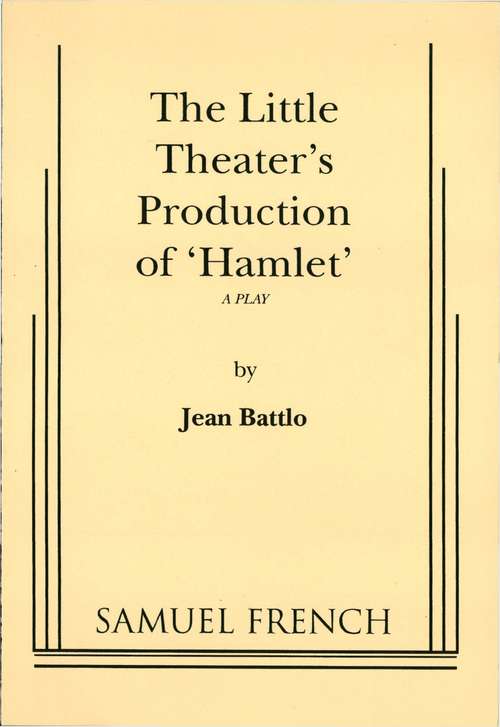 Book cover of The Little Theatre Production of "Hamlet"