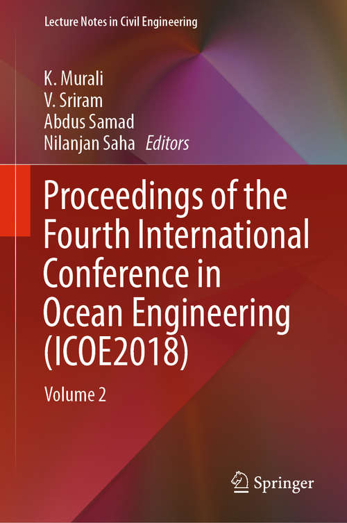 Proceedings of the Fourth International Conference in Ocean Engineering: Volume 2 (Lecture Notes in Civil Engineering #23)