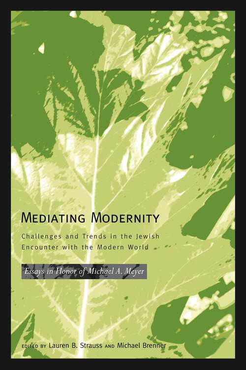 Mediating Modernity: Challenges and Trends in the Jewish Encounter with the Modern World