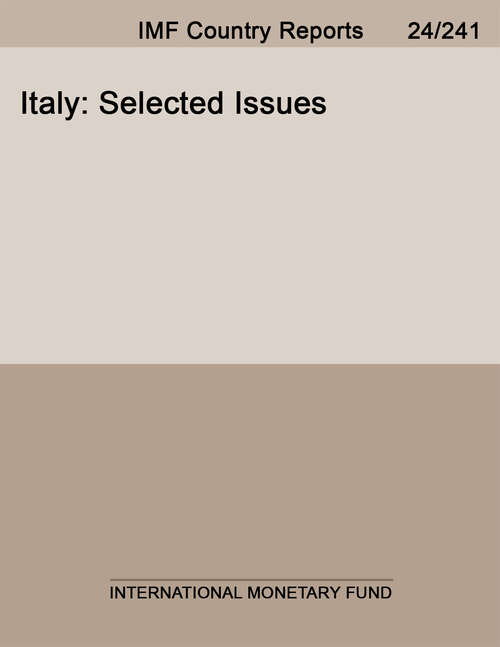 Book cover of Italy: Selected Issues (Imf Staff Country Reports: Country Report No. 14/284)