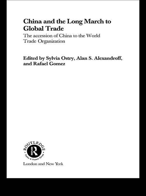 Cover image of China and the Long March to Global Trade