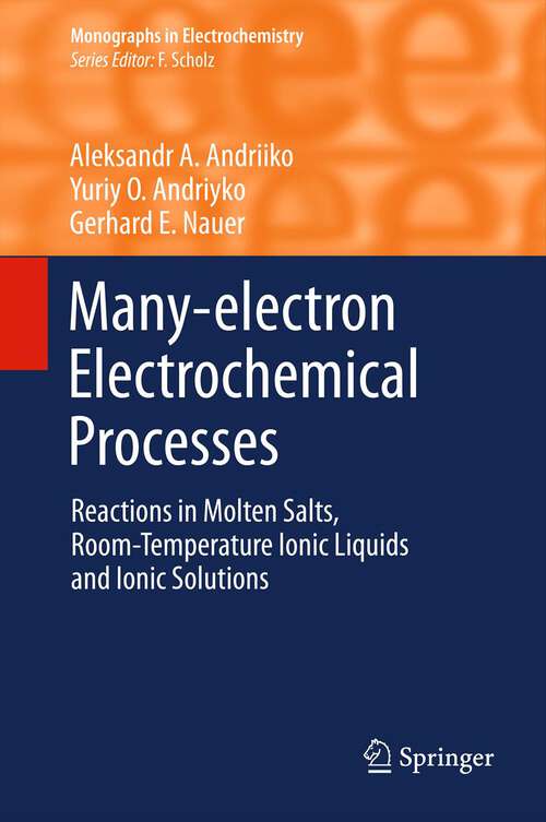 Book cover of Many-electron Electrochemical Processes
