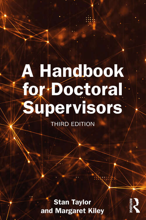 Book cover of A Handbook for Doctoral Supervisors
