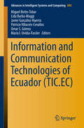 Information and Communication Technologies of Ecuador (Advances in Intelligent Systems and Computing #884)