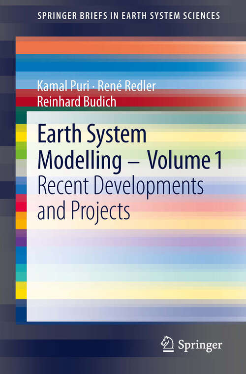 Book cover of Earth System Modelling - Volume 1