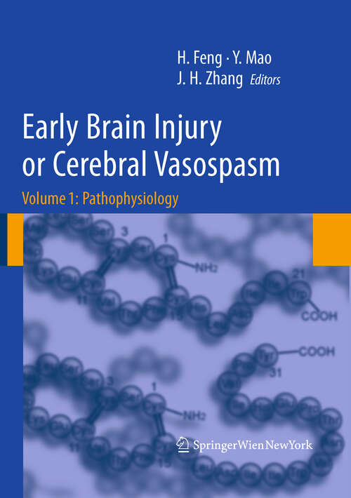 Book cover of Early Brain Injury or Cerebral Vasospasm