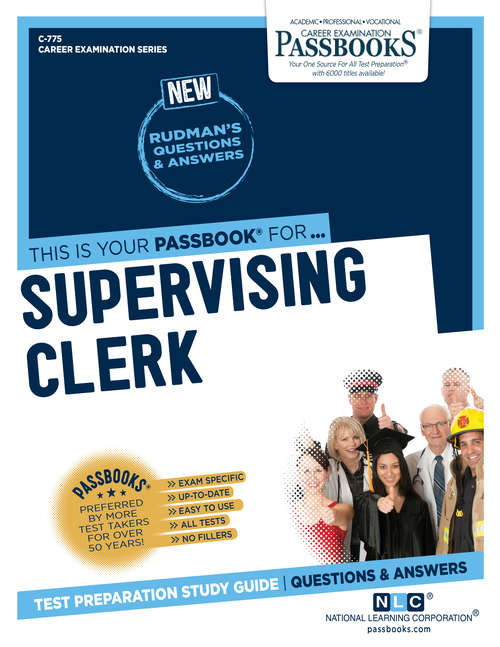 Book cover of Supervising Clerk: Passbooks Study Guide (Career Examination Series)
