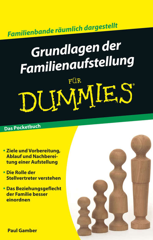 Book cover of Grundlagen der Familienaufstellung für Dummies Pocketbuch