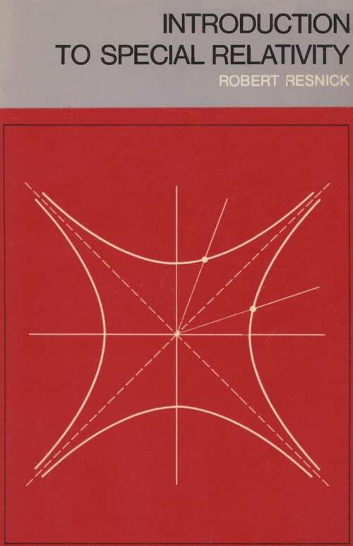 Book cover of Introduction To Special Relativity
