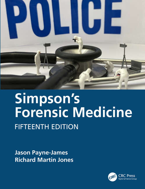 Book cover of Simpson's Forensic Medicine (15)
