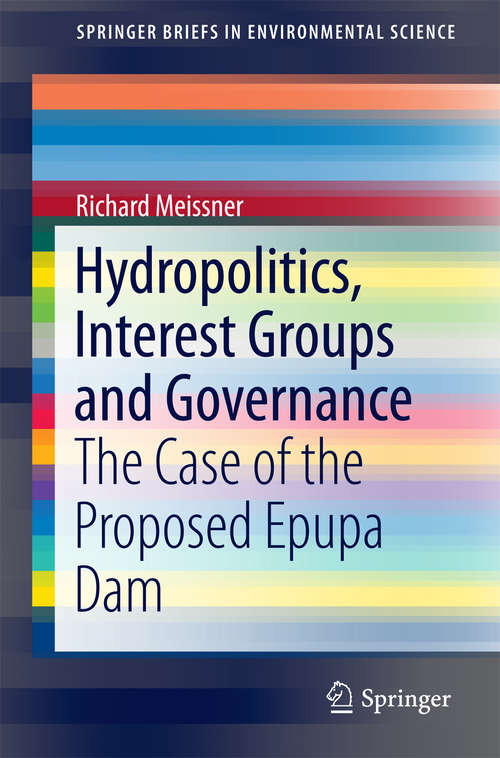 Book cover of Hydropolitics, Interest Groups and Governance