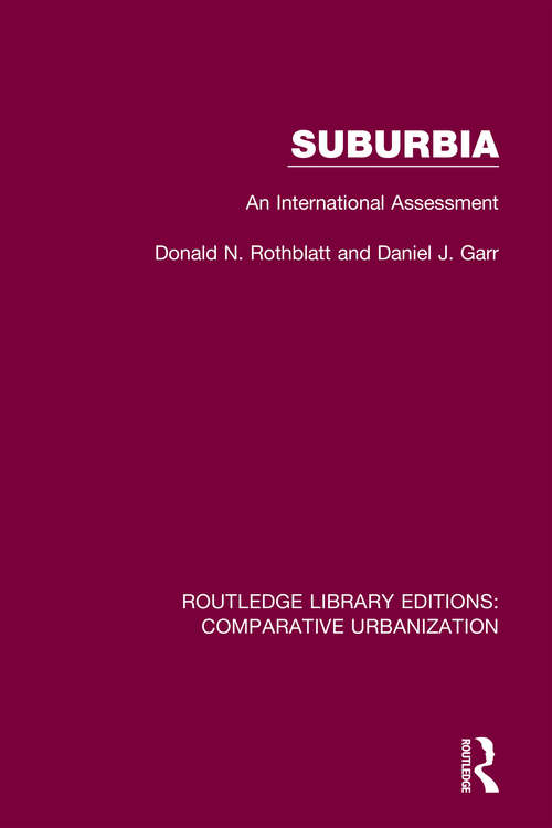 Suburbia: An International Assessment