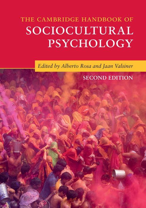 Book cover of The Cambridge Handbook of Sociocultural Psychology (Cambridge Handbooks in Psychology)