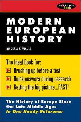 Book cover of Modern European History (Schaum's Book)