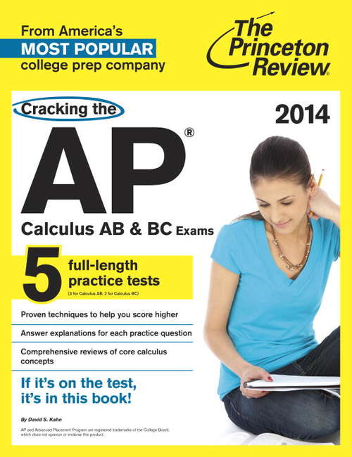 Book cover of Cracking the AP Calculus AB & BC Exams, 2013 Edition