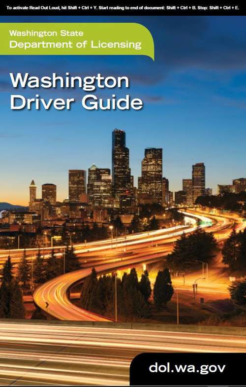 Book cover of Washington Driver Guide 2017