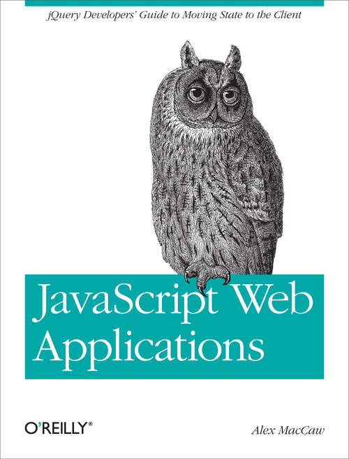 Book cover of JavaScript Web Applications