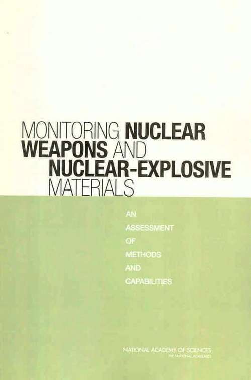 Book cover of Monitoring Nuclear Weapons And Nuclear-explosive Materials