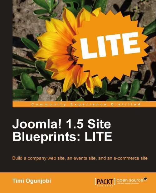 Book cover of Joomla! 1.5 Site Blueprints: LITE