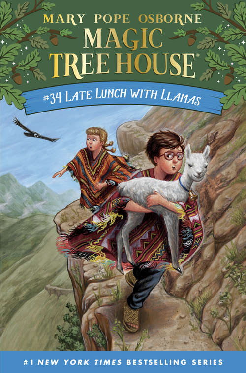 Book cover of Late Lunch with Llamas (Magic Tree House (R) #34)