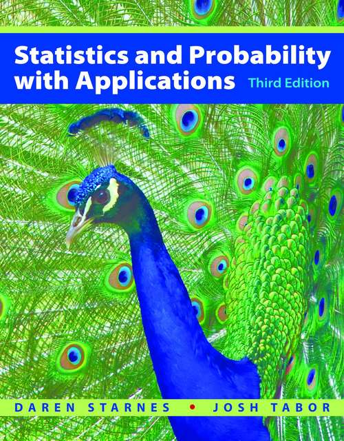 Book cover of Statistics and Probability with Applications