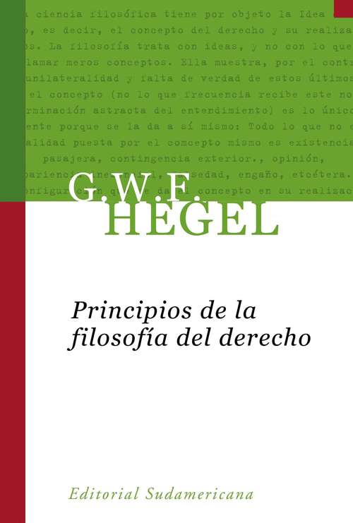 Book cover of PRINCIPIOS DE LA FILOSOFIA DEL...(EBOOK)